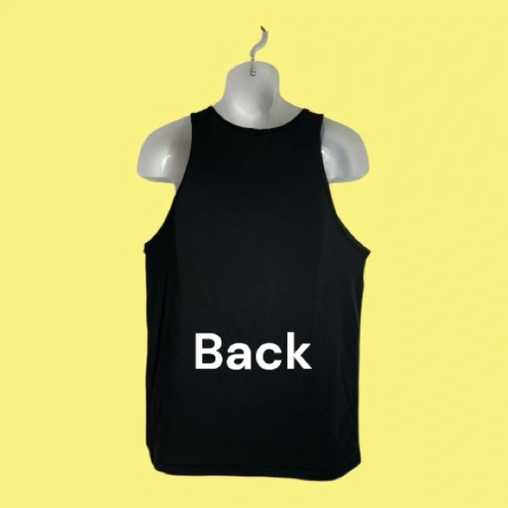 Aviation American Gin Men’s Black Tank Top No Size Tag Best Guess S/M